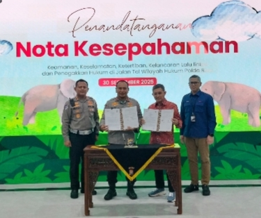 Keselamatan di Jalan Tol dan Kepedulian untuk Difabel, Polda Riau MoU dengan Hutama Karya