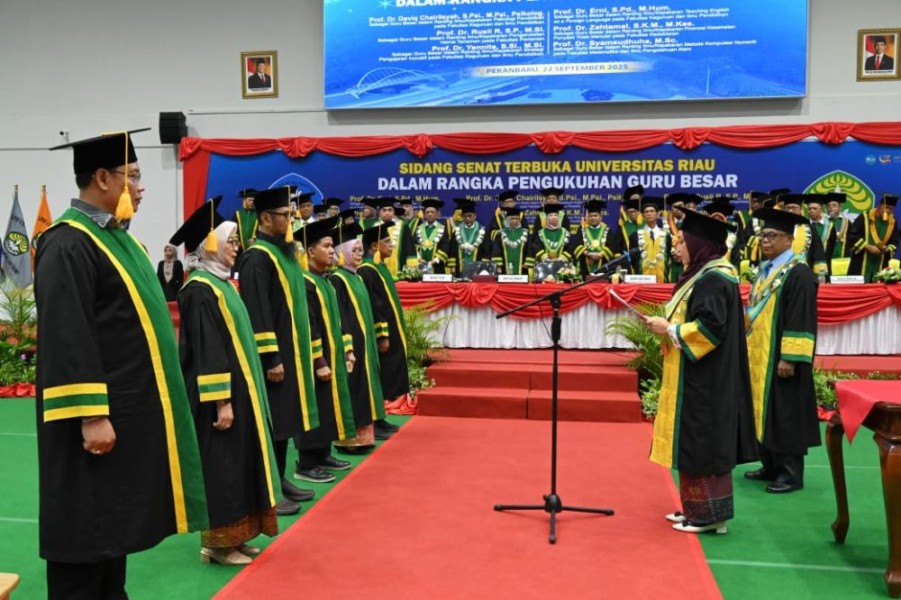 Guru Besar Unri Bertambah Enam, Sekarang Sudah 136 Orang