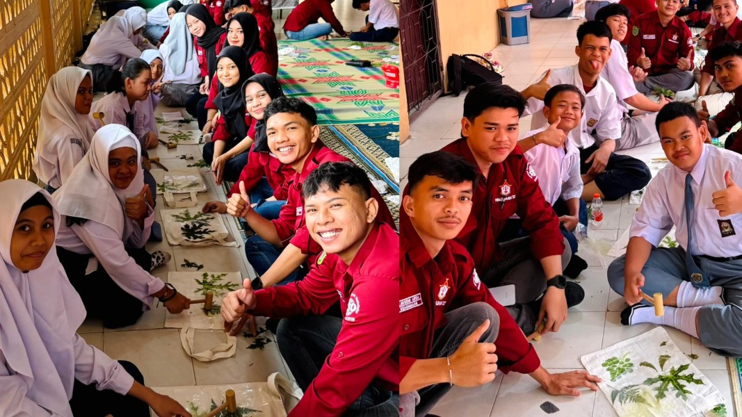 UIR Gelar Pelatihan Ecoprint di SLBN Sri Mujinab Pekanbaru