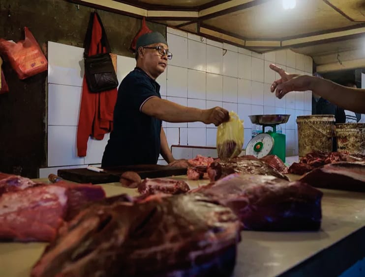 Jelang Pergantian Tahun, Harga Daging Sapi di Pekanbaru Naik Tajam