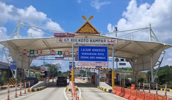 Arus Balik Nataru di Tol Pekanbaru–XIII Koto Kampar Meningkat