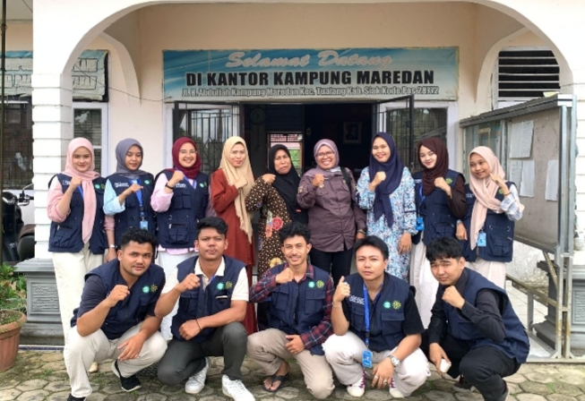 Dosen Pembimbing Umri Tinjau Program Nasional KKN-MAs di Desa Maredan