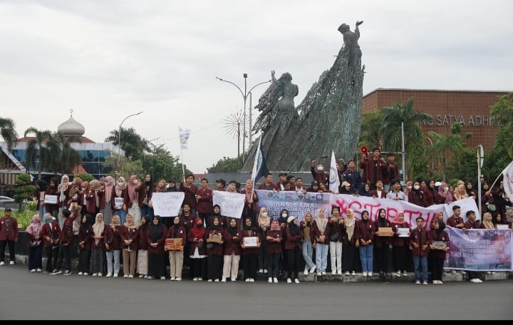 Aliansi Mahasiswa Abdurrab Kecam Tindakan Represif Aparat di Depan Gedung DPR RI
