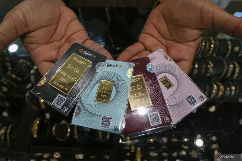 Harga Emas di Pegadaian Hari Ini Kompak  Stabil