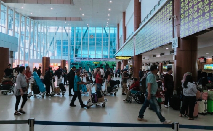 Arus Libur Nataru, Bandara SSK II Pekanbaru Catat 105 Ribu Lebih Penumpang