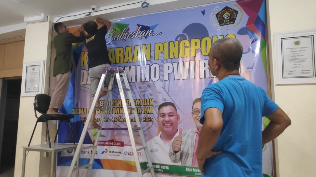 Kejuaraan Domino dan Pingpong PWI Riau Digelar, Siapa Sang Juaranya!