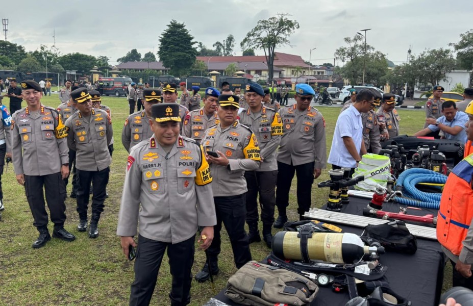 Pintu Air Waduk PLTA Dibuka, Polda Turunkan 500 Personel Antisipasi Luapan Sungai Kampar