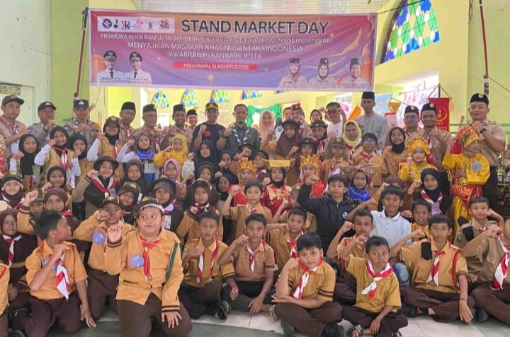 Didik Generasi Muda Tangguh, Gerakan Pramuka Kecamatan Pekanbaru Kota Gelar Market Day