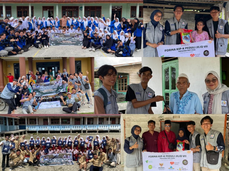Menyapa Ujung Negeri, Forum KIP-Kuliah UIN Suska Riau Gelar Pengabdian di Pesisir Rokan Hilir